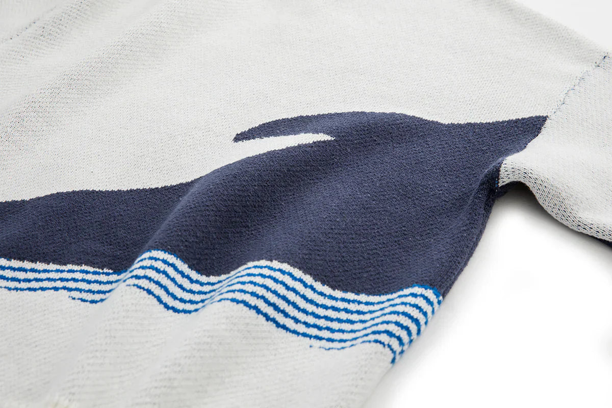 Whale Knitted Sweater - Unisex