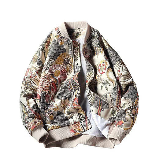 Heavy Embroidery Jacket - Crane