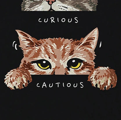 Cats Emotions T-Shirt Washed