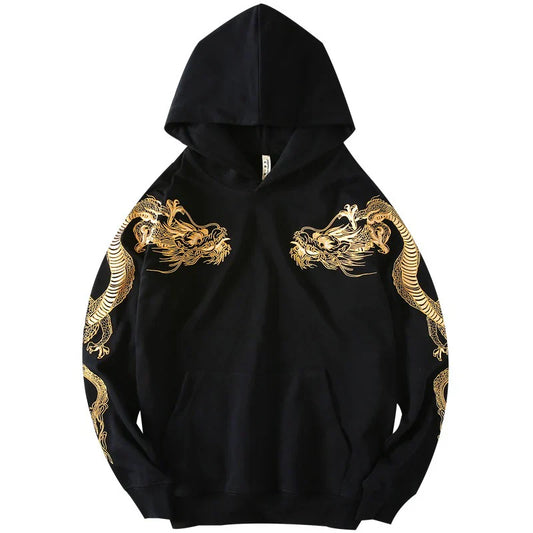 Golden Dragon Embroidery Unisex Hoodie