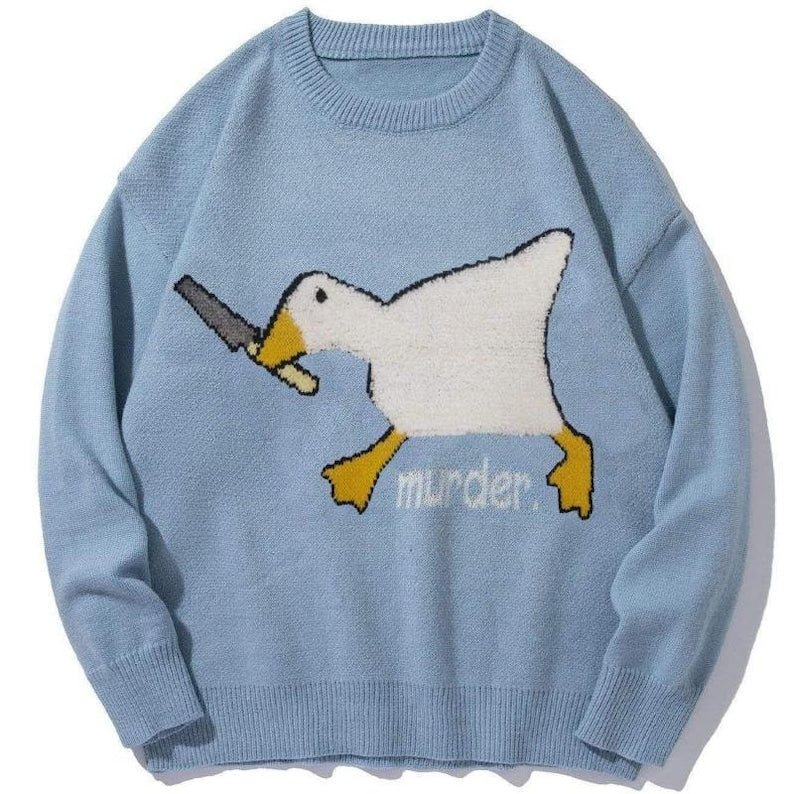 Knitted Sweater Murder Duck, Unisex