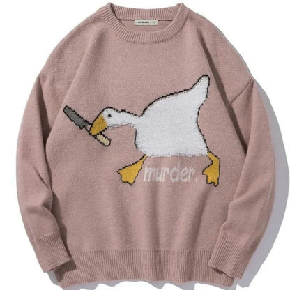 Knitted Sweater Murder Duck, Unisex