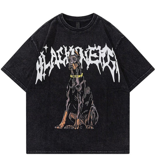 Loose Washed Doberman T-shirt