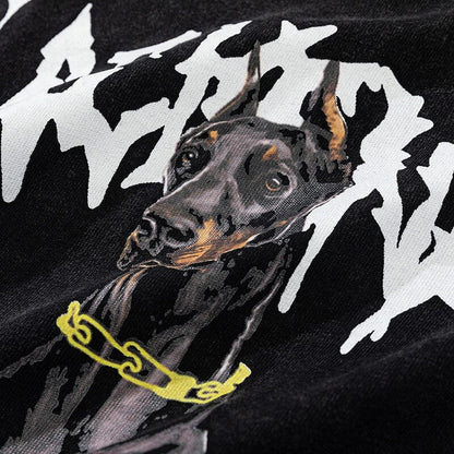 Loose Washed Doberman T-shirt