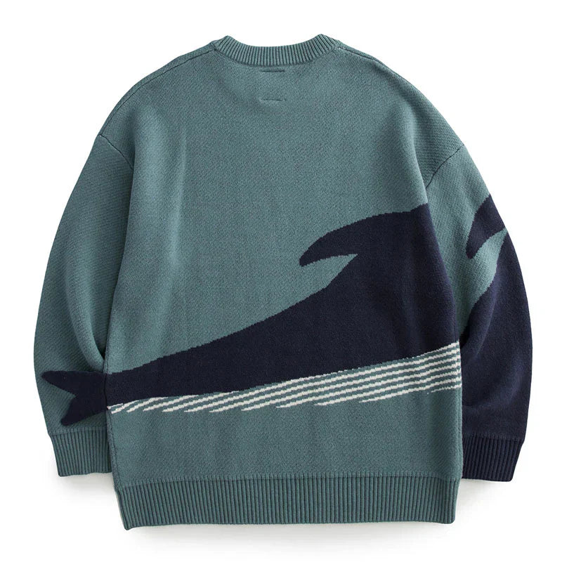 Whale Knitted Sweater - Unisex